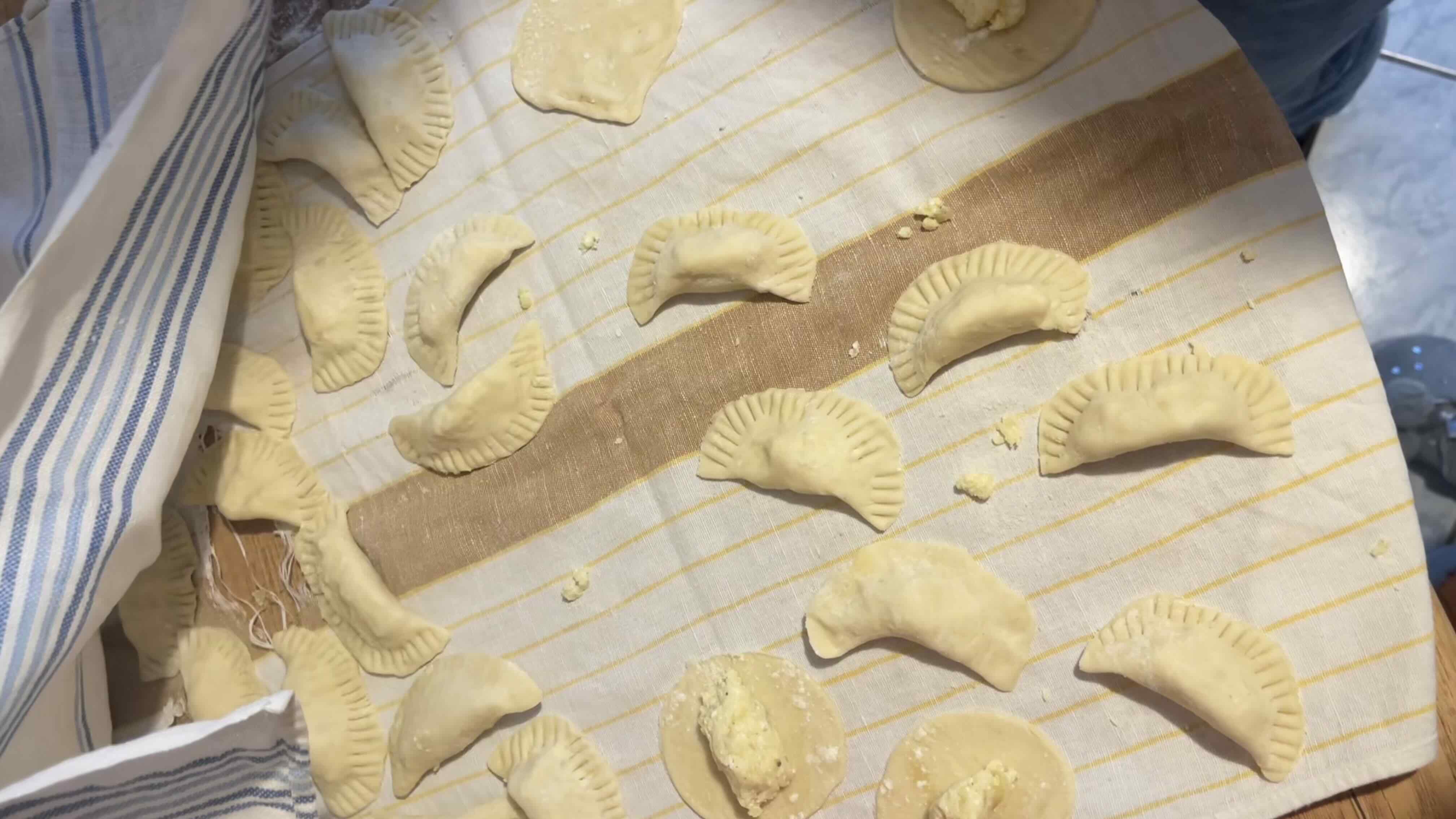 Homemade Pierogi Making